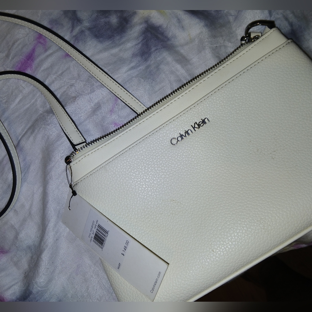 Calvin Klein Ivory Crossbody Bag